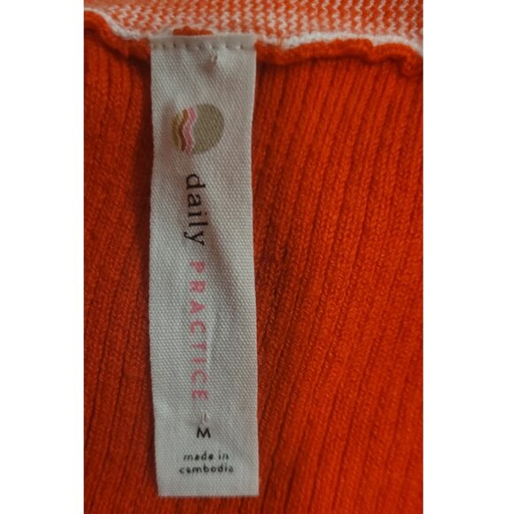 $88. Anthropologie Daily Practice Full Speed Red Halter Dress. Size M. - Picture 4 of 11